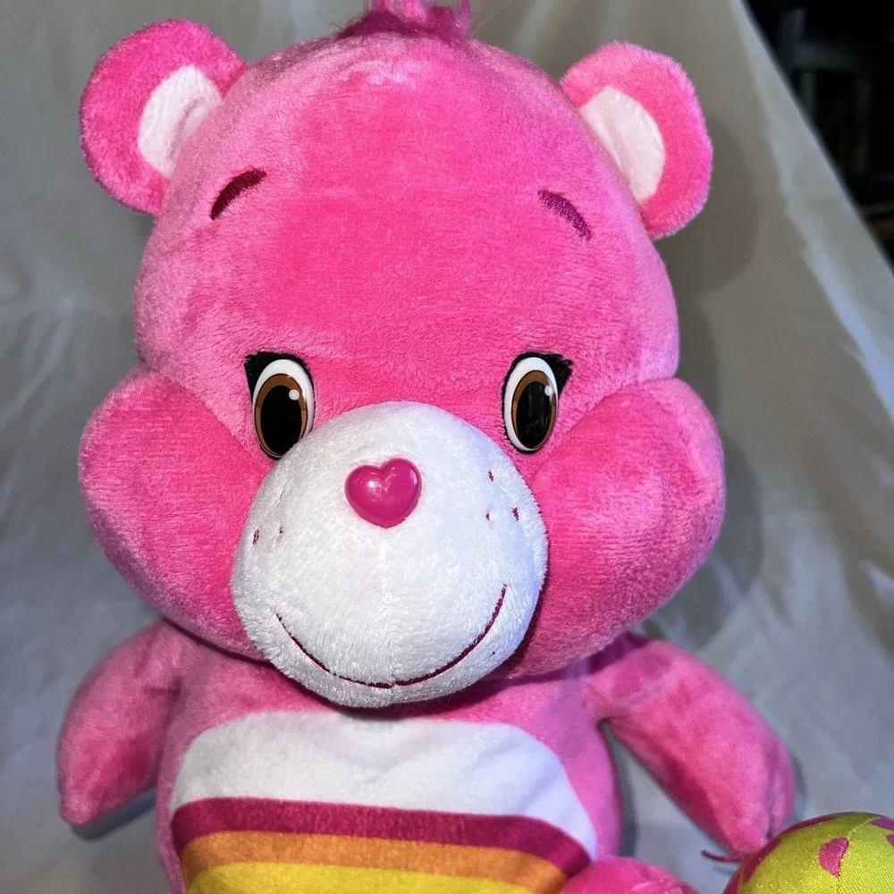 2015 Care Bears Plush Cheer Bear Pink Rainbow with Easter Egg 16